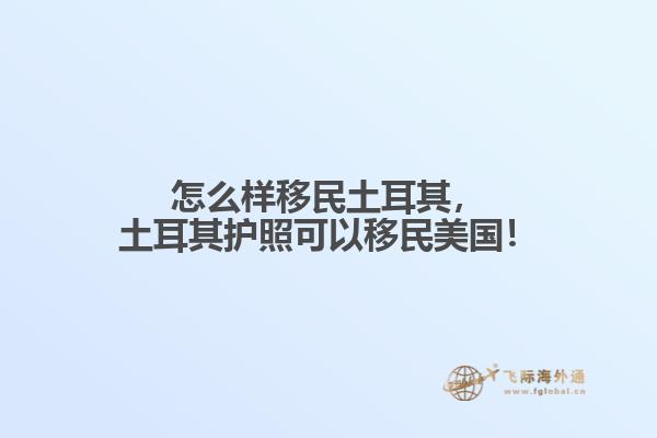 怎么样移民土耳其,土耳其护照可以移民美国!