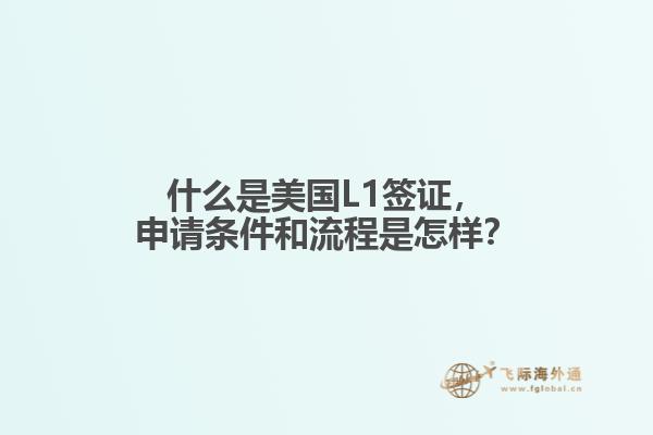 什么是美国L1签证,申请条件和流程是怎样?