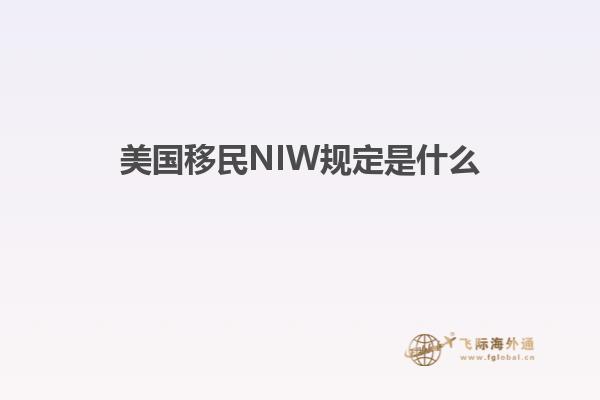 美国移民NIW规定是什么