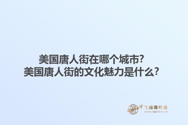 美国唐人街在哪个城市？美国唐人街的文化魅力是什么？1.jpg