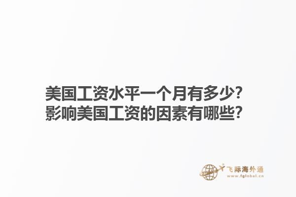 美国工资水平一个月有多少？影响美国工资的因素有哪些？1.jpg