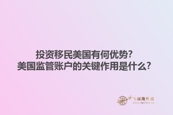 投资移民美国有何优势？美国监管账户的关键作用是什么？1.jpg