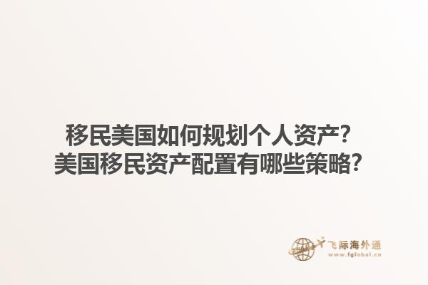 移民美国如何规划个人资产?美国移民资产配置有哪些策略?1.jpg