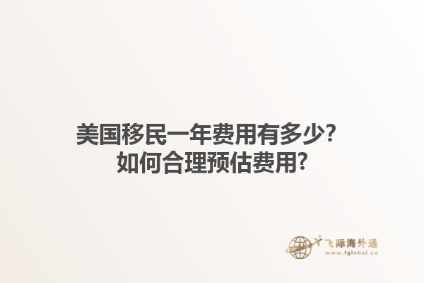 美国移民一年费用有多少?如何合理预估费用?1.jpg