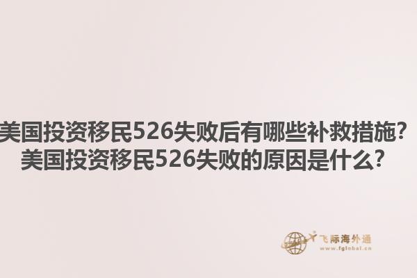 美国投资移民526失败后有哪些补救措施?美国投资移民526失败的原因是什么?1.jpg