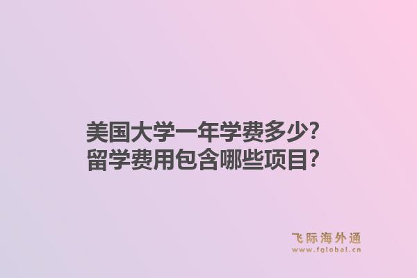 美国大学一年学费多少?留学费用包含哪些项目?1.jpg