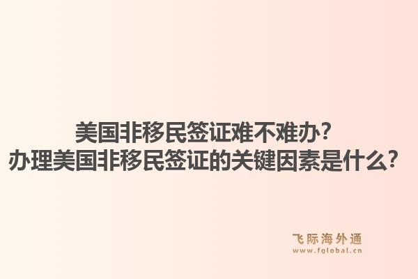美国非移民签证难不难办?办理美国非移民签证的关键因素是什么?1.jpg