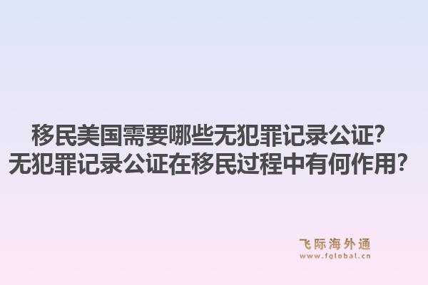 移民美国需要哪些无犯罪记录公证?无犯罪记录公证在移民过程中有何作用?1.jpg