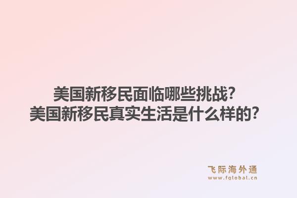 美国新移民面临哪些挑战?美国新移民真实生活是什么样的?1.jpg