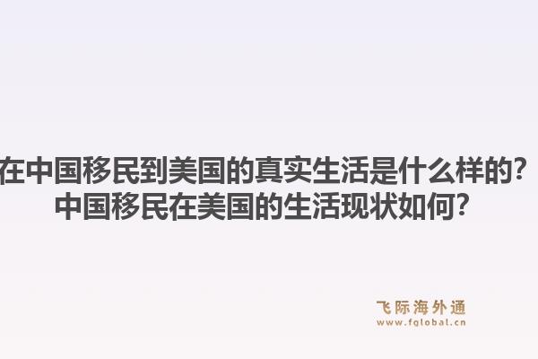 在中国移民到美国的真实生活是什么样的?中国移民在美国的生活现状如何?1.jpg