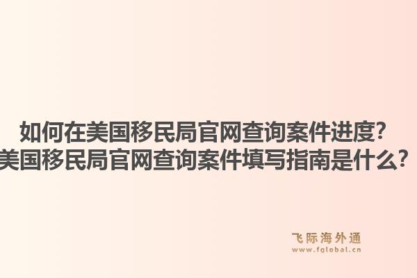 如何在美国移民局官网查询案件进度?美国移民局官网查询案件填写指南是什么?1.jpg