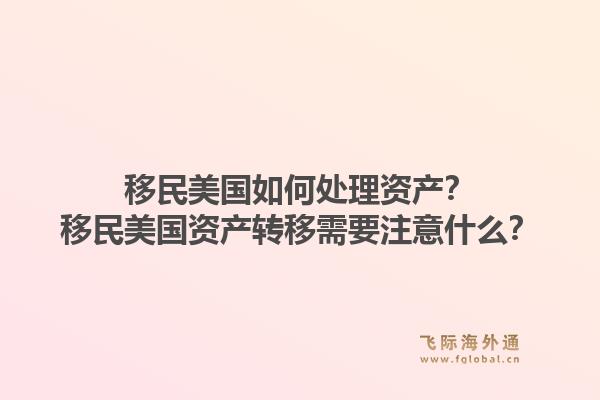 移民美国如何处理资产？移民美国资产转移需要注意什么？1.jpg