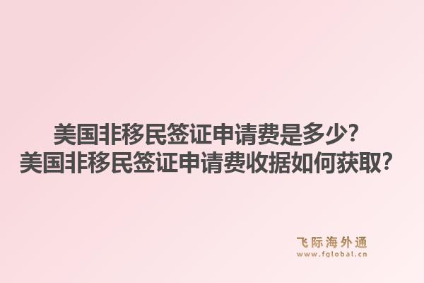 美国非移民签证申请费是多少?美国非移民签证申请费收据如何获取?1.jpg