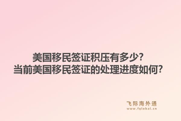美国移民签证积压有多少?当前美国移民签证的处理进度如何?1.jpg