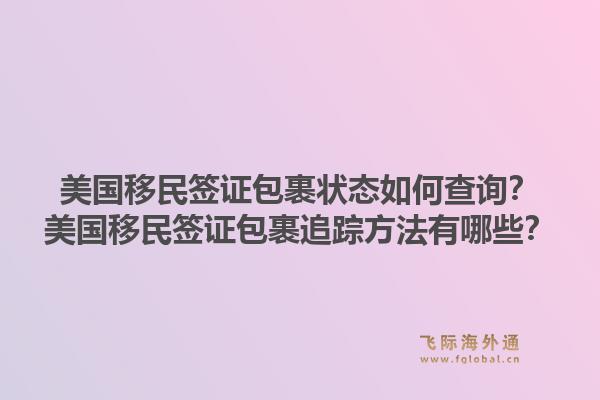 美国移民签证包裹状态如何查询?美国移民签证包裹追踪方法有哪些?1.jpg