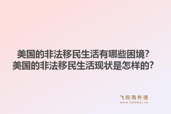 美国的非法移民生活有哪些困境？美国的非法移民生活现状是怎样的？1.jpg