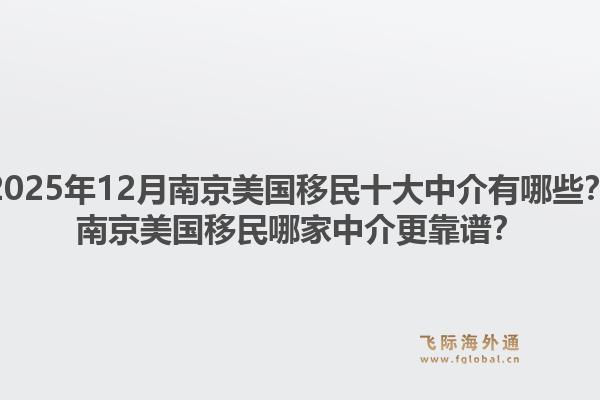 2025年12月南京美国移民十大中介有哪些？南京美国移民哪家中介更靠谱？