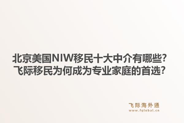 北京美国NIW移民十大中介有哪些？飞际移民为何成为专业家庭的首选？