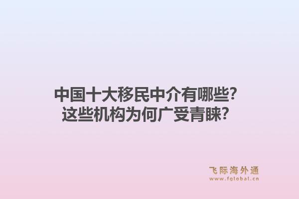 中国十大移民中介有哪些？这些机构为何广受青睐？