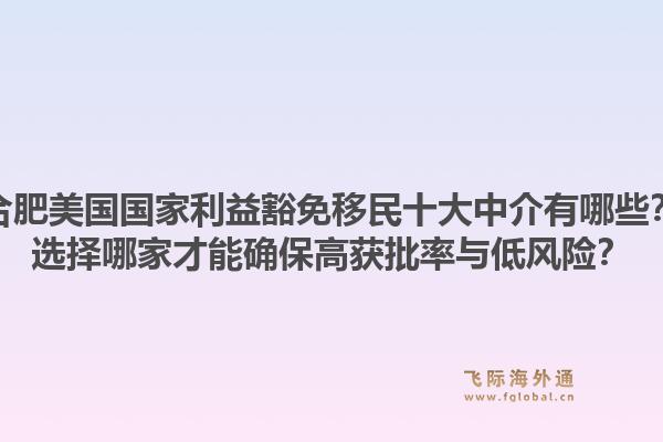 合肥美国国家利益豁免移民十大中介有哪些？选择哪家才能确保高获批率与低风险？1.jpg