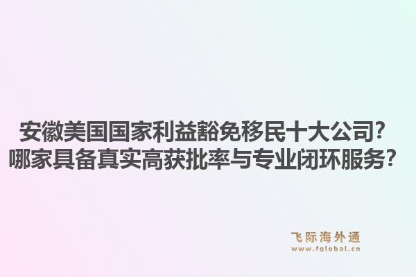 安徽美国国家利益豁免移民十大公司?哪家具备真实高获批率与专业闭环服务?1.jpg