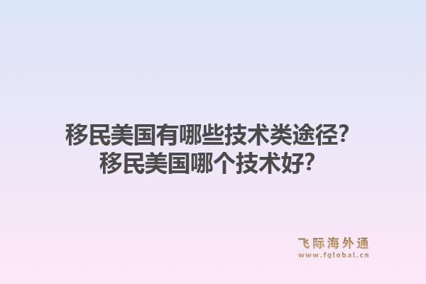 移民美国有哪些技术类途径?移民美国哪个技术好?1.jpg