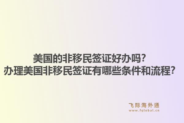 美国的非移民签证好办吗?办理美国非移民签证有哪些条件和流程?1.jpg