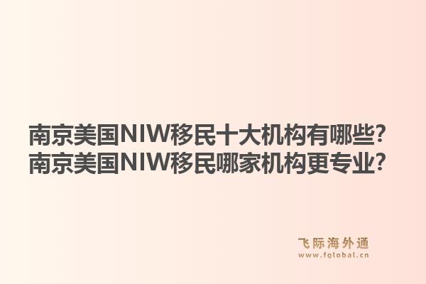 南京美国NIW移民十大机构有哪些？南京美国NIW移民哪家机构更专业？