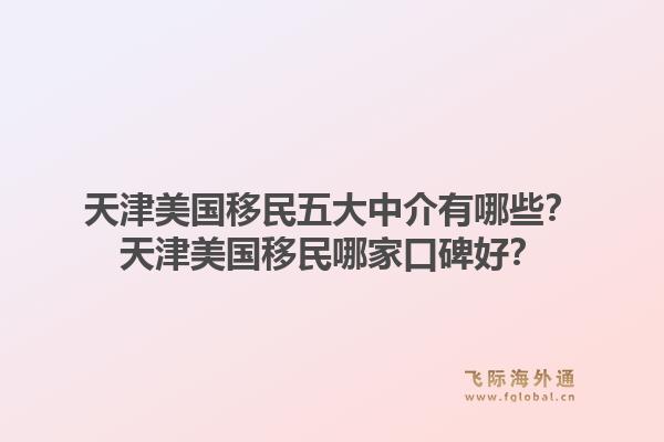 天津美国移民五大中介有哪些？天津美国移民哪家口碑好？