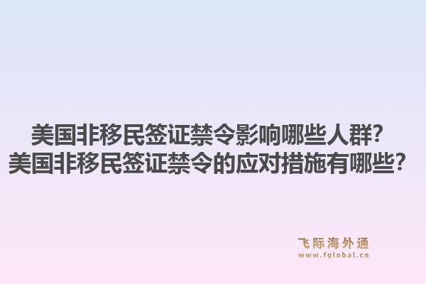 美国非移民签证禁令影响哪些人群？美国非移民签证禁令的应对措施有哪些？1.jpg