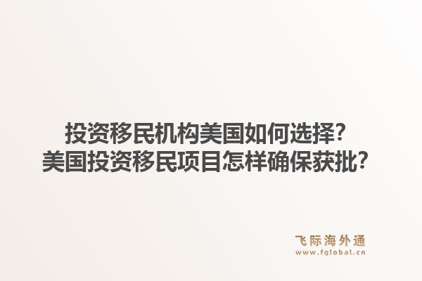 投资移民机构美国如何选择？美国投资移民项目怎样确保获批？