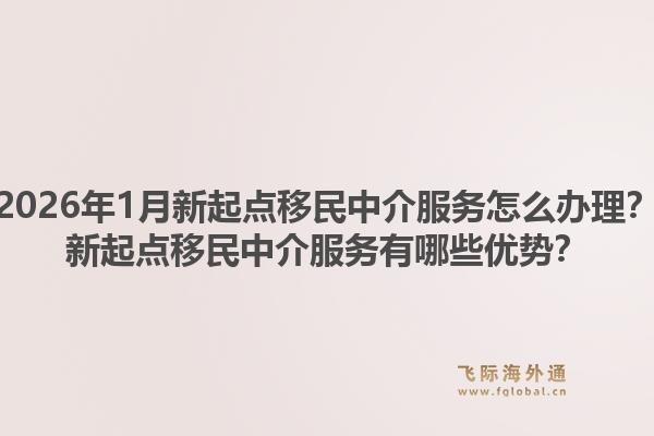 2026年1月新起点移民中介服务怎么办理？新起点移民中介服务有哪些优势？