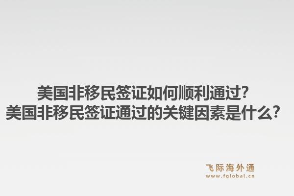 美国非移民签证如何顺利通过？美国非移民签证通过的关键因素是什么？1.jpg