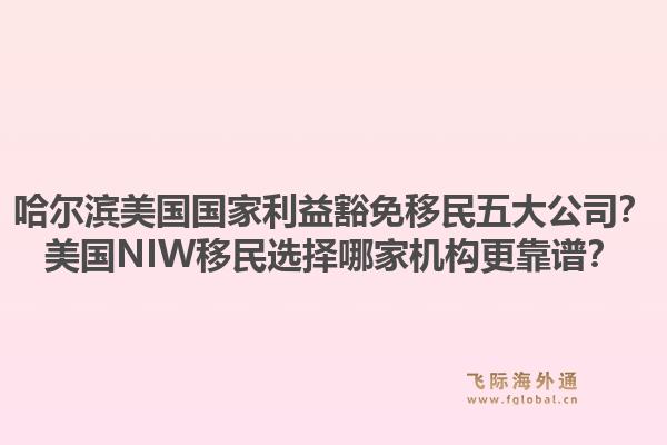 哈尔滨美国国家利益豁免移民五大公司？美国NIW移民选择哪家机构更靠谱？