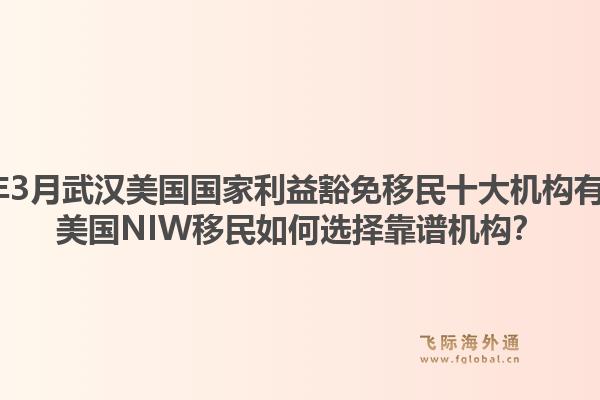 2026年3月武汉美国国家利益豁免移民十大机构有哪些？美国NIW移民如何选择靠谱机构？