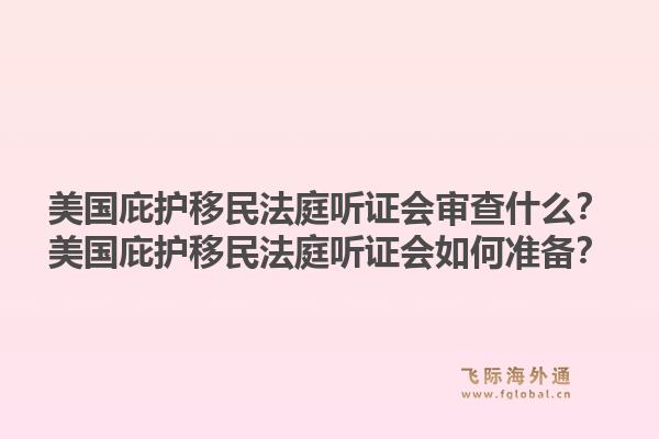 美国庇护移民法庭听证会审查什么？美国庇护移民法庭听证会如何准备？1.jpg