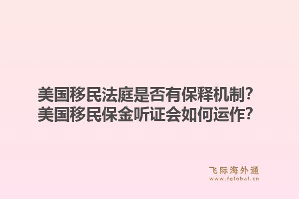 美国移民法庭是否有保释机制？美国移民保金听证会如何运作？1.jpg