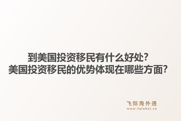 到美国投资移民有什么好处?美国投资移民的优势体现在哪些方面?1.jpg