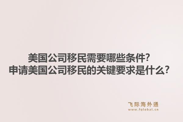美国公司移民需要哪些条件？申请美国公司移民的关键要求是什么？1.jpg