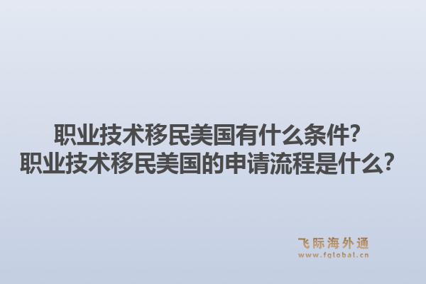 职业技术移民美国有什么条件?职业技术移民美国的申请流程是什么?1.jpg