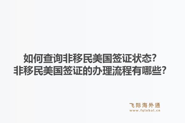 如何查询非移民美国签证状态?非移民美国签证的办理流程有哪些?1.jpg